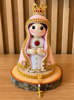 Immaculate Heart of Mary Crochet Figure
