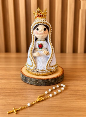Our Lady of Fatima Crochet Figure