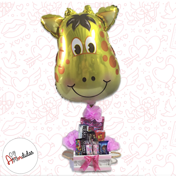 Bouquet 3 globos. (Helio) Feliz Cumpleaños & 1 chocolate Kiss