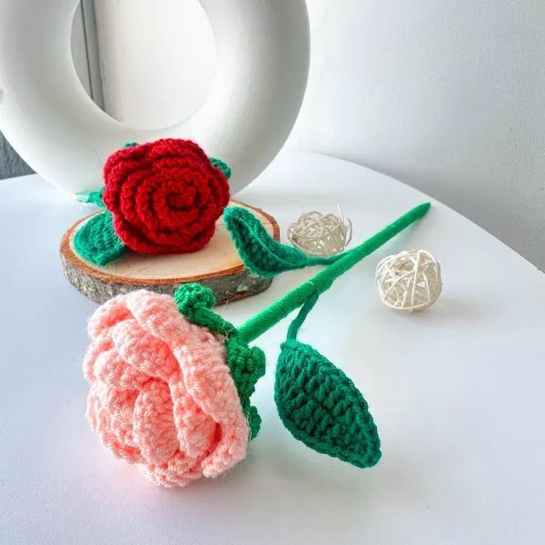 Detalles Bogota Amor y Amistad – Rosa de crochet
