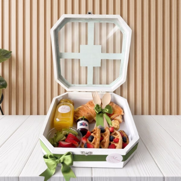 Desayuno Sorpresa Día del Padre – Ref. Cofre Waffles Verde